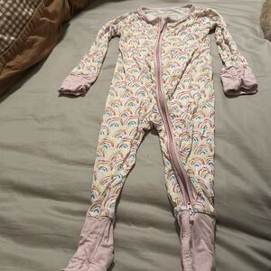 Little Sleepies Convertible One Piece - Rainbow Zippy